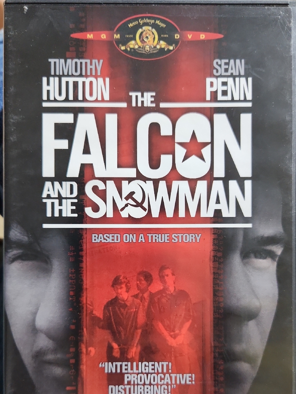 The Falcon and the Snowman DVD - Red & Black Cover